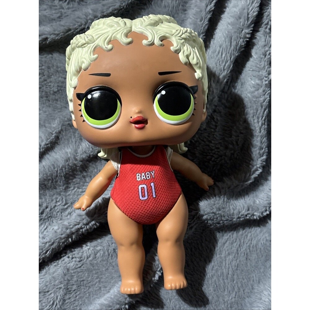 2021 MGA LOL MC Swag Big Baby Sister Large Head Vinyl Fashion Baby Doll 11" Tall